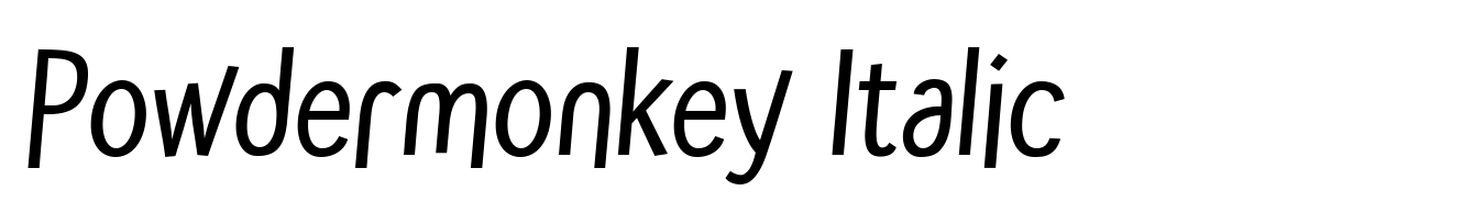 Powdermonkey Italic